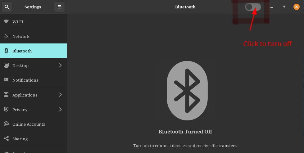 How to Disable Bluetooth in pop os