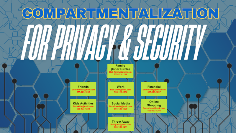 Compartmentalization for privacy and security