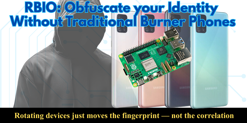 RBIO: Obfuscate your Identity Without Traditional Burner Phones